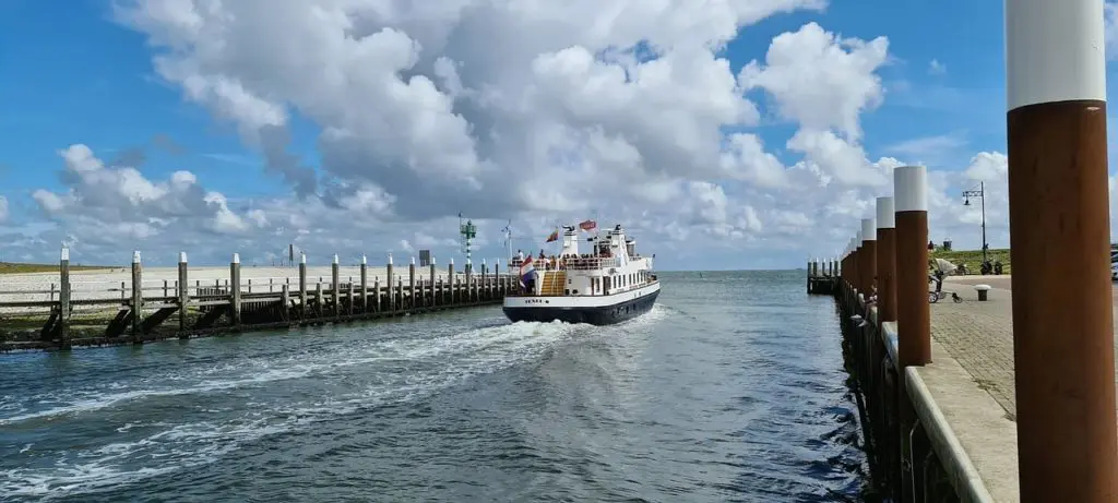 Vermaak tijdens de oversteek naar Texel